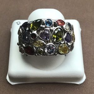 NWOT Genuine Multicolored Gemstone Ring